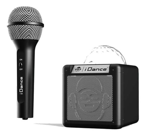 Idance Cube Sing Micrófono Karaoke + Parlante 100 Negro