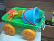 Carrito Con Regadera, Balde Y Accesorios 12135