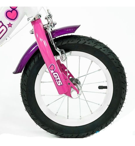 Gts Bicicleta Infantil De Paseo Rodado 12 Con Canasto 3307