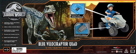 Cuatriciclo A Bateria Blue Velociraptor Jurassic World 12v 20151