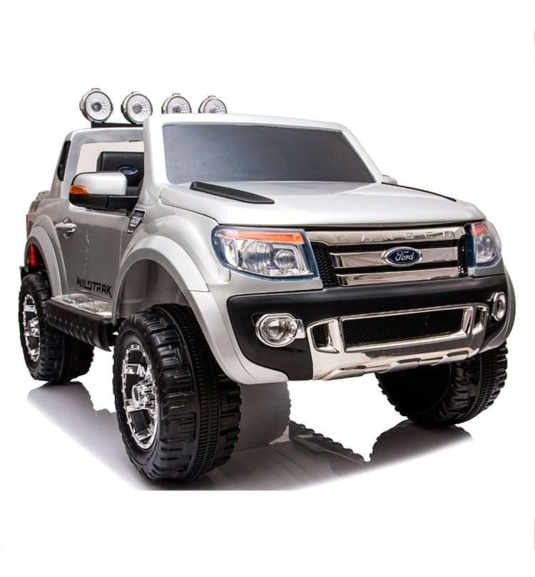 Camioneta Ford Ranger Auto A Bateria Gris Con R/c 12v