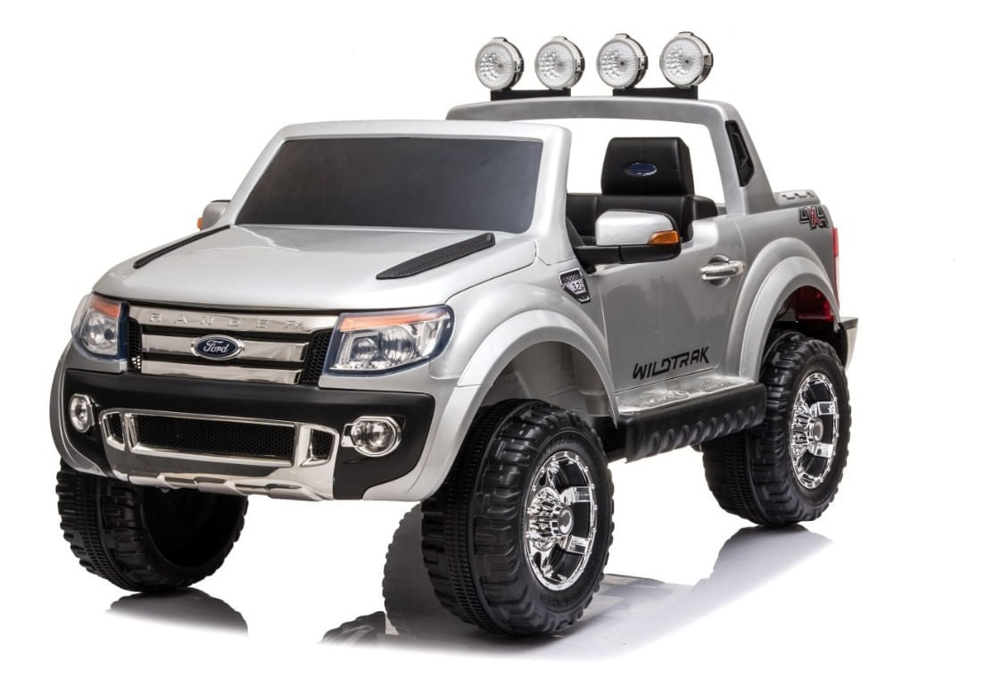 Camioneta Ford Ranger Auto A Bateria Gris Con R/c 12v
