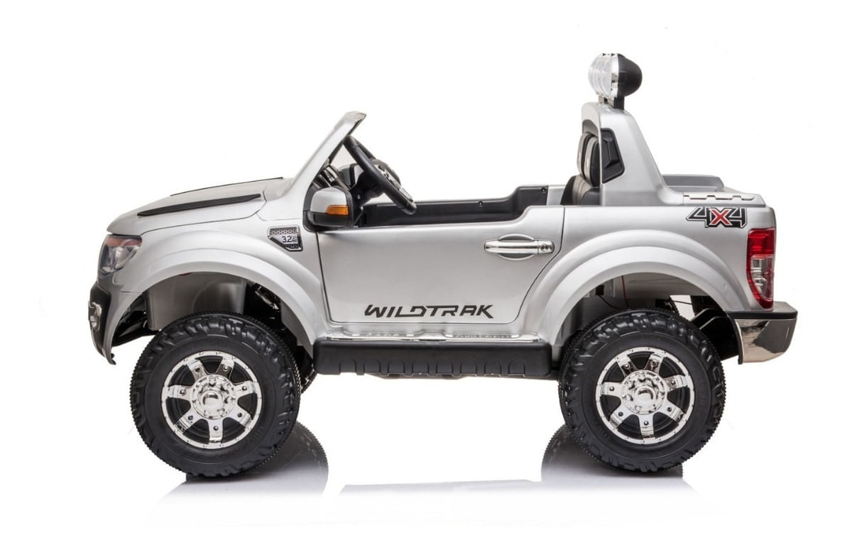 Camioneta Ford Ranger Auto A Bateria Gris Con R/c 12v