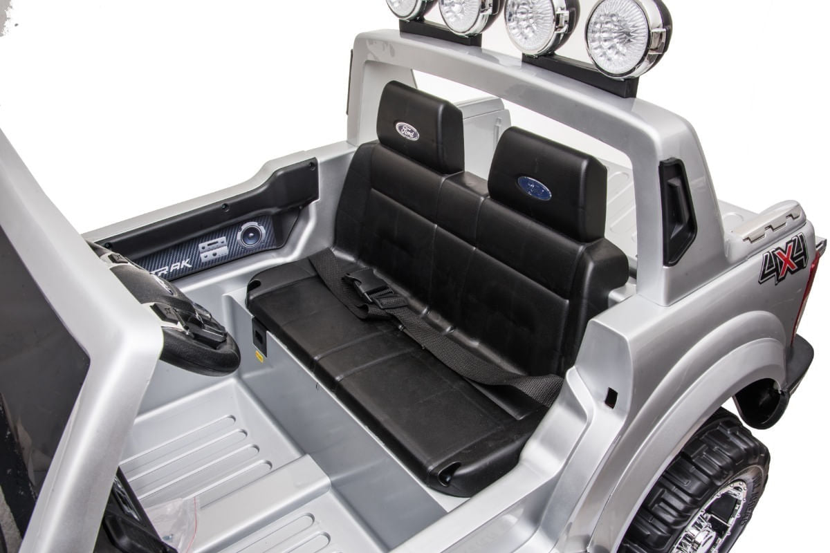 Camioneta Ford Ranger Auto A Bateria Gris Con R/c 12v