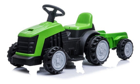Tractor Con Acoplado A Bateria Verde Cn-shj61908t