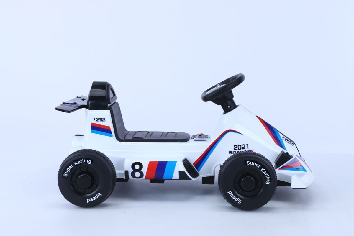 Karting A Bateria Bdq-9 Blanco