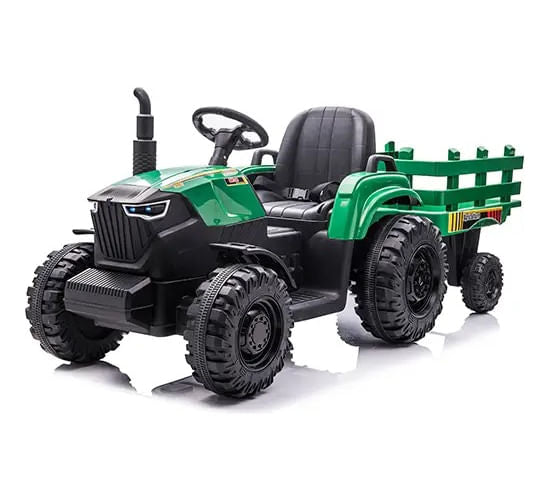 Tractor Con Acoplado A Bateria Verde Cn-shj7000a