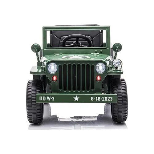 Auto A Bateria Jeep Militar Verde Cn-shj11103