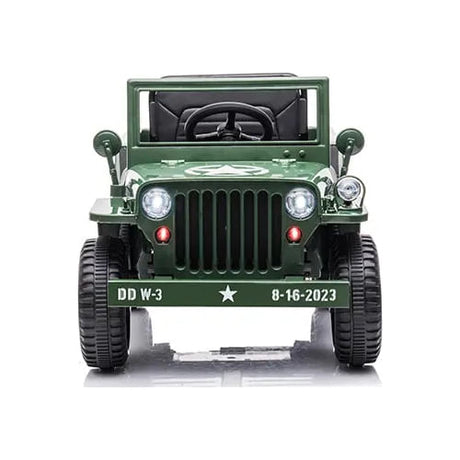 Auto A Bateria Jeep Militar Verde Cn-shj11103