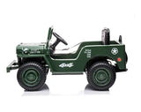 Auto A Bateria Jeep Militar Verde Cn-shj11103