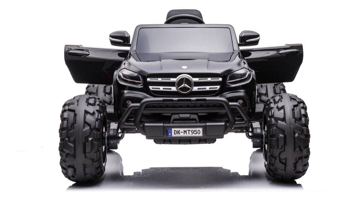 Auto A Bateria Camion Monstruo Mercedes Benz Negro Cl-shd1950