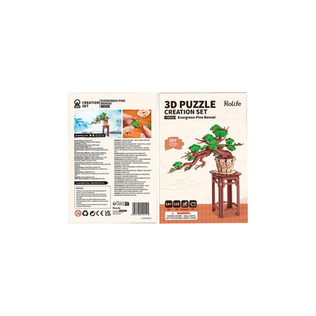 Robotime Puzzle Rolife Evergreen Pine Bonsai TG510