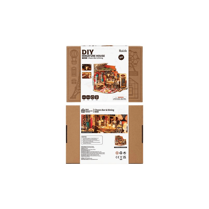 Robotime Puzzle Rolife Cheers Bar & Dining DG173