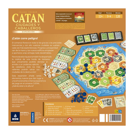 Juego De Mesa Catan Ciudades Y Caballeros Exp Devir 4040