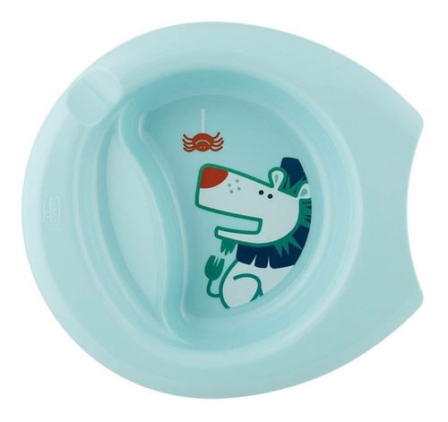 Chicco Plato Easy Feeding 6m+ Mix Verde/rosa/azul 160014