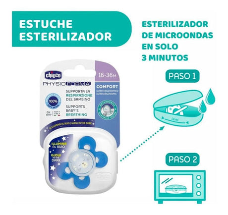Chicco Chupete Physioforma Comfort Azul 1636 Meses 7491541
