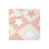 MultiEva Piso de Goma Eva Estrellas de 09 piezas corales y rosas 93206CR