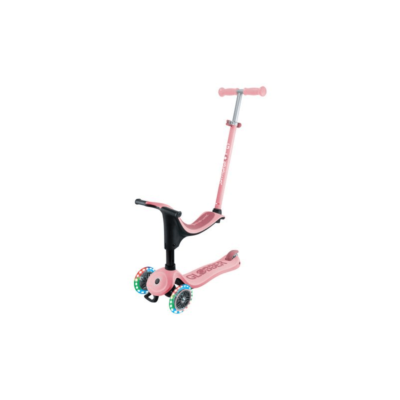 Globber Monopatin Go Up Sporty Lights, Pastel Pink 452-710-4