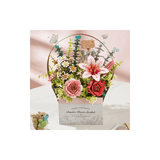 Robotime Puzzle Rolife Wooden Flower Basket TW03H