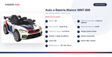 Auto A Bateria Infantil Blanco Wmt-808