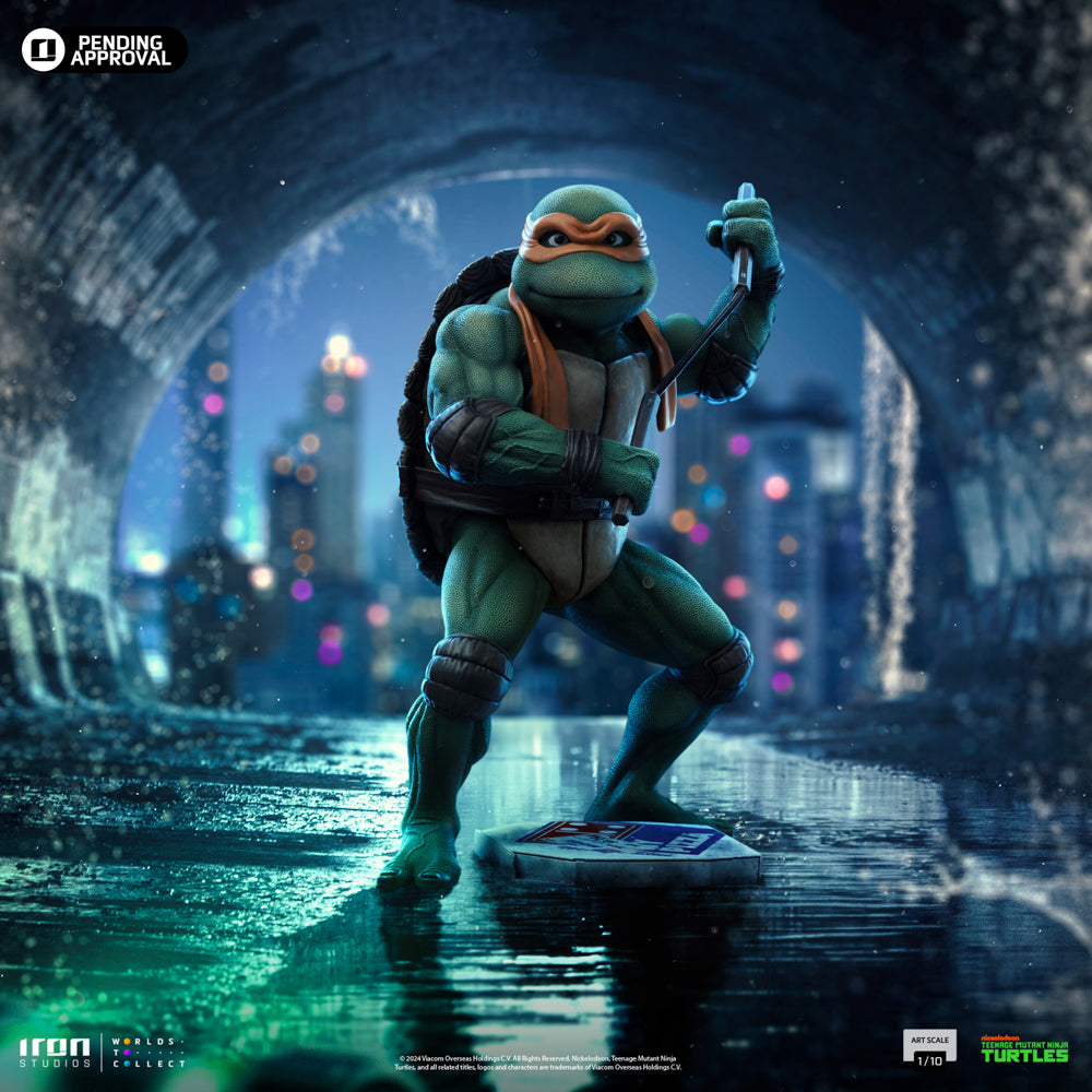 Iron Studios Michelangelo TMNT Movie Art Scale 1/10 (NICKEL109024-10)