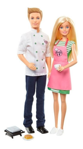 Barbie Y Ken Set De 2 Cocineros Fhp64