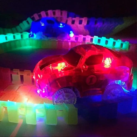 Pista Magnific Tracks Mediana 165 Pzas Auto Luminoso