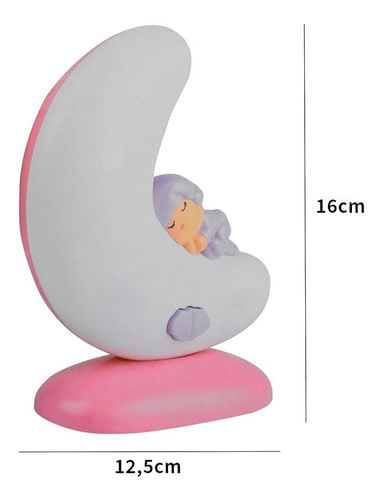 Set Lampara Y Cunero Musical Con  bluetooth Lila 1666581