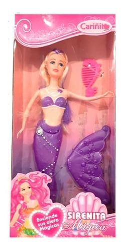 Muñeca Sirenita Con Luz 581 5936