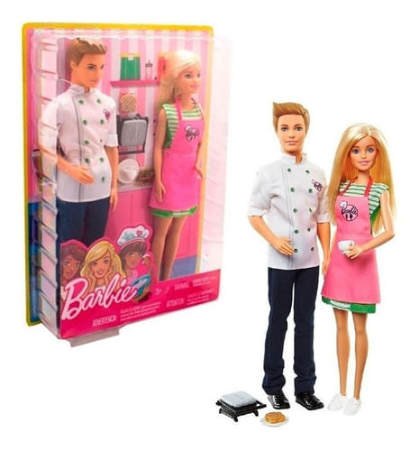 Barbie Y Ken Set De 2 Cocineros Fhp64
