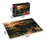 Puzzle 1000 Piezas Granero Al Atardecer Mft028612