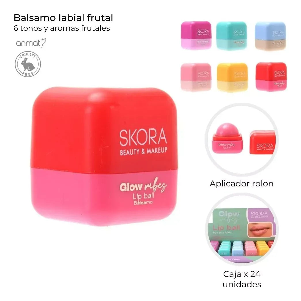 Balsamo Labial Frutal Glow Vibes Modelo 2 Verde 39585