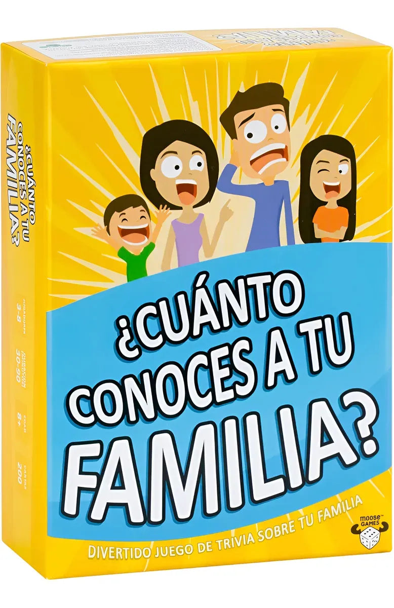 Juego De Cartas - Cuanto Conoces A Tu Familia 91060
