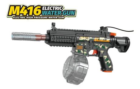 Pistola De Agua MINI M416 Eléctrica Recargable NEGRA KB1356
