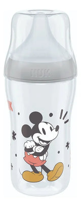 Nuk Mamadera Perfect Match 260 ml Cont de Temp MICKEY MOUSE Gris 10742040