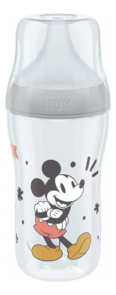 Nuk Mamadera Perfect Match 260 ml Cont de Temp MICKEY MOUSE Gris 10742040