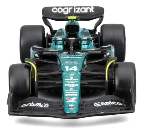 Bburago 1:43 Aston Martin AMR23, ALONSO / STROLL 18-38090