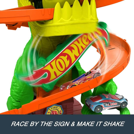 Hot Wheels Pista T-Rex vs Estación de Bomberos JBM73