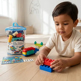 Bloques Infantiles 80 pcs En Bolsa Azul 3104401