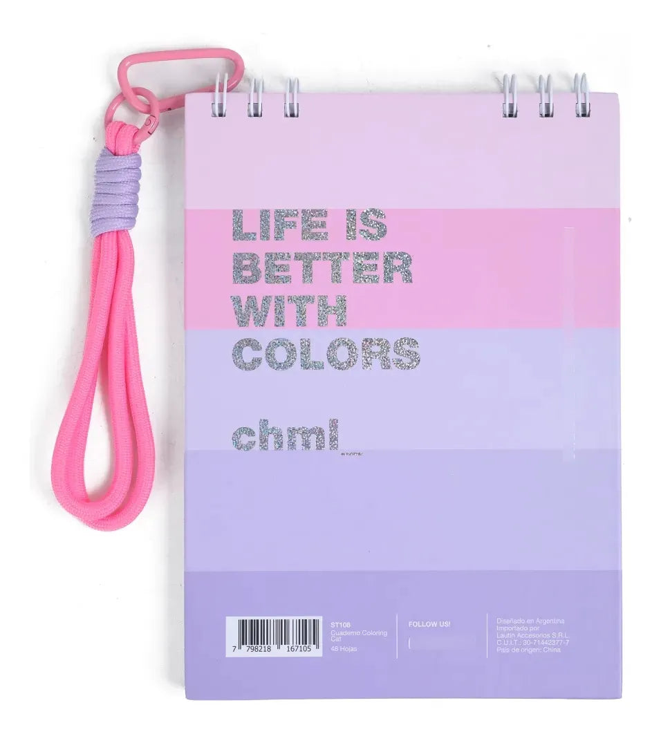 Chimola Cuaderno Coloring Cat ST108
