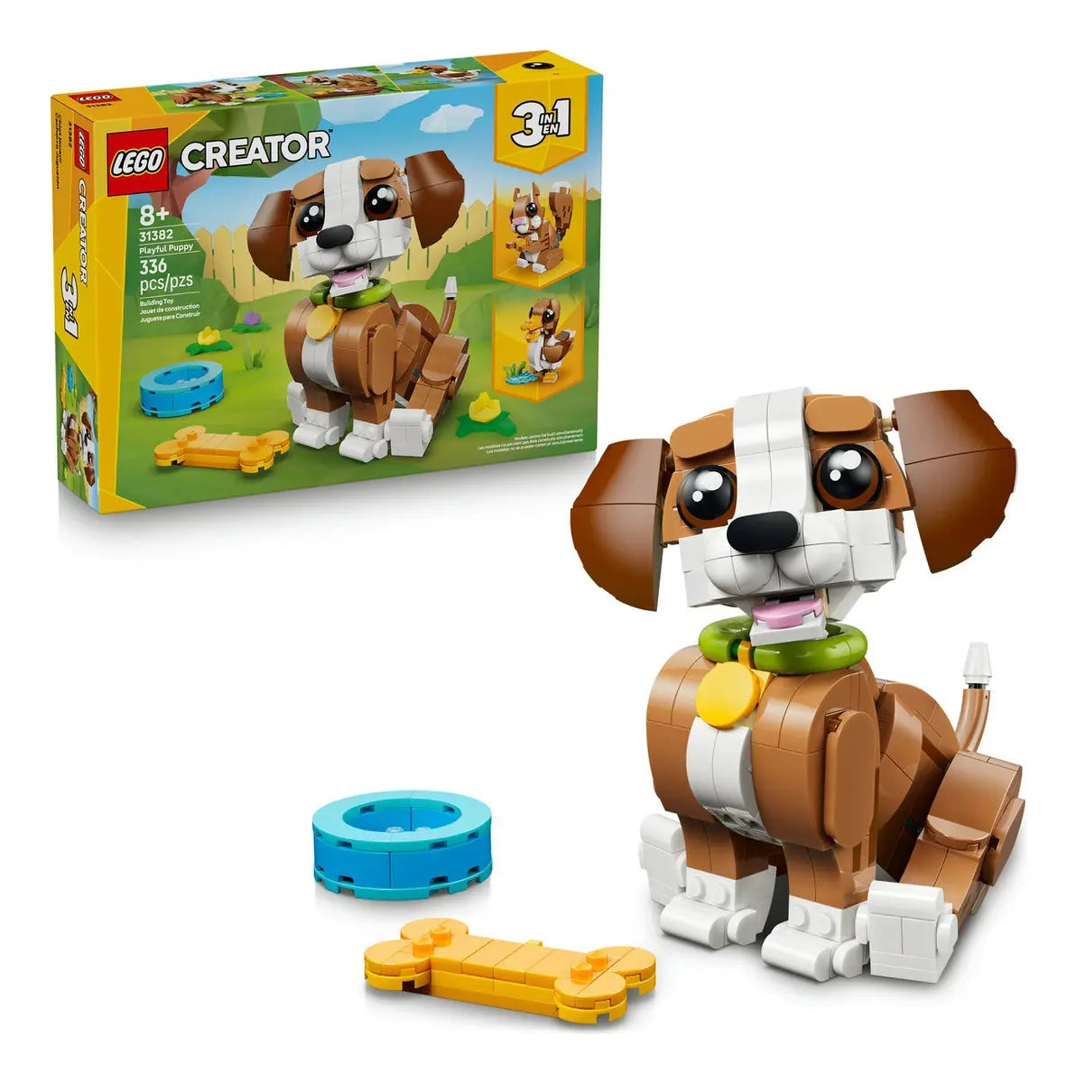 Lego Creator 3 en 1: Lindos Animales Cachorro Juguetón 31382