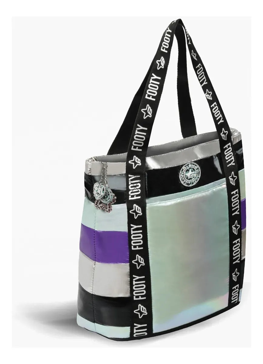 Bolso Rayado Metalizado FTY4055.01
