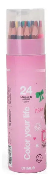 Chimola Set De Lapices x24 Poodle ST65