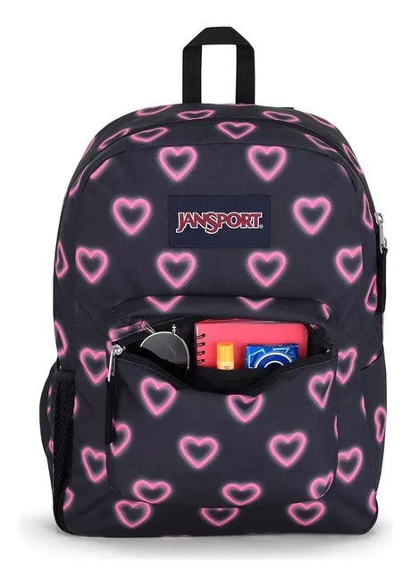 Jansport Mochila Cross Town Happy Hearts Black 26L JS0A47LWGY6 JNS131