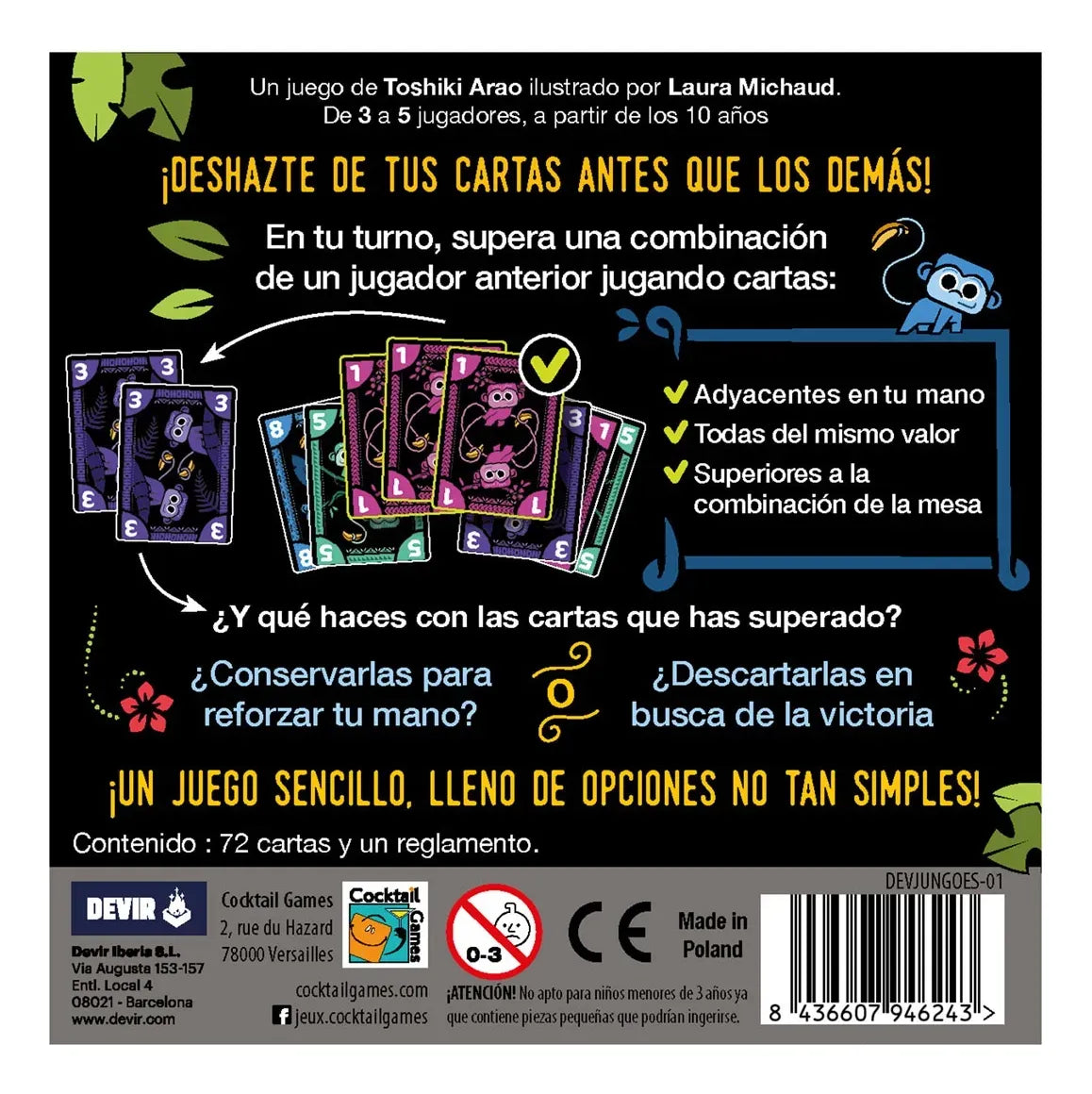 Juego de Cartas Jungo Devir 40-4236