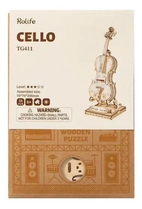 Robotime Puzzle 3d Violonchelo Tg411 Rolife