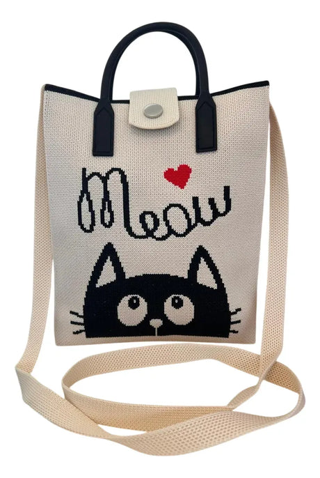 Bandolera Mini Tote Con Manijas Y Correa 18x22cm Sl2302 Shine