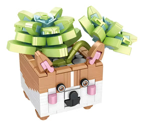 Panlos Brick Bloques Mix Bouquet Macetas De Animales 2152719