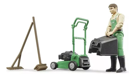 Bruder Bworld Jardinero con cortadora de cesped BRU62103