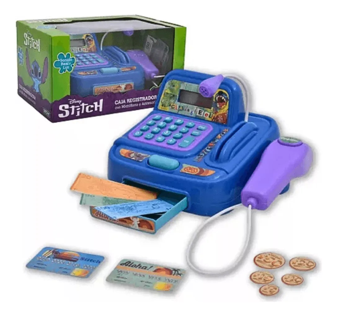 Caja Registradora Stitch Con Microfono 2782
